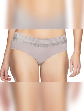 Warners No Pinching No Problems Dig-Free Lace Microfiber Hipsters Womens Medium